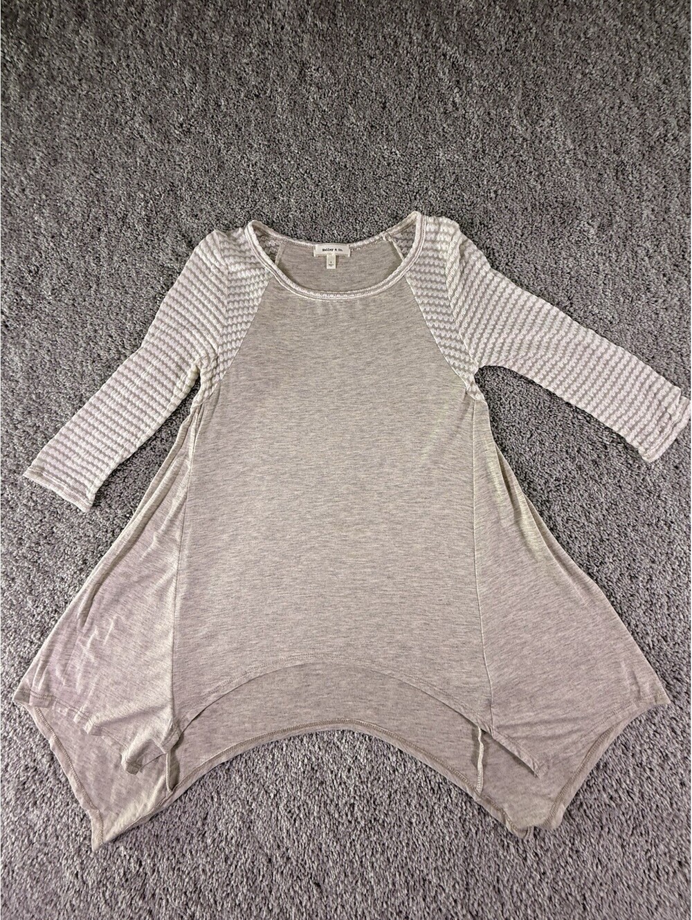 NWOT Hailey & Co. Boho Top Size Small Beige Made in the USA